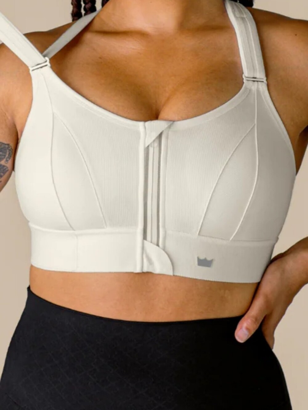SHEFIT Ultimate Sports Bra High Impact Size 6Luxe Ivory Drive